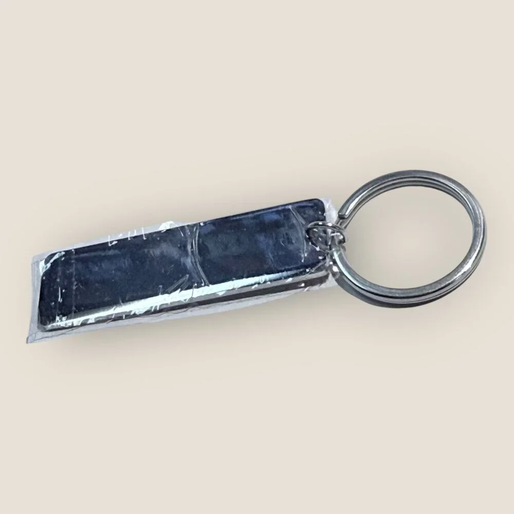 Sh*tters Full Silver Keychain Keyring Rectangular Tag Christmas Vacation